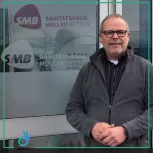 Digitale Betriebserkundung mit dem Projekt Bodig beim Sanitätshaus Müller Betten.