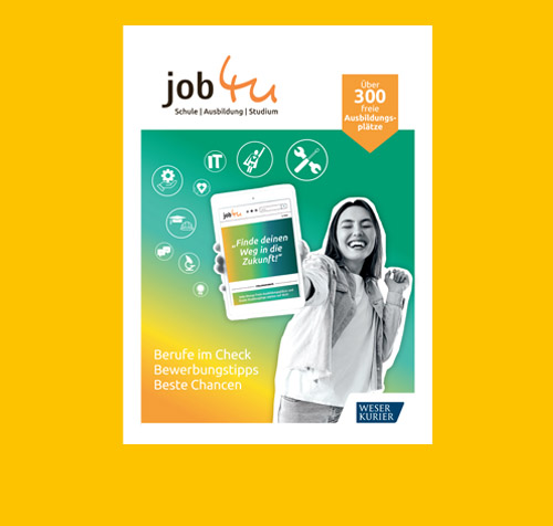 Das neue Job4U Magazin mit 3oo Ausbildungsplätzen